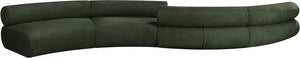 Bale Green Chenille Fabric Modular Sofa 114Green-S4B Meridian Furniture