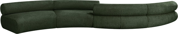 Bale Green Chenille Fabric Modular Sofa 114Green-S4B Meridian Furniture