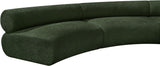 Bale Green Chenille Fabric Modular Sofa 114Green-S6B Meridian Furniture