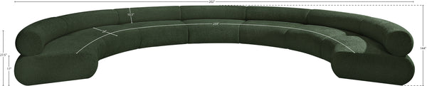 Bale Green Chenille Fabric Modular Sofa 114Green-S7A Meridian Furniture