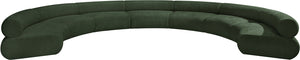 Bale Green Chenille Fabric Modular Sofa 114Green-S7A Meridian Furniture