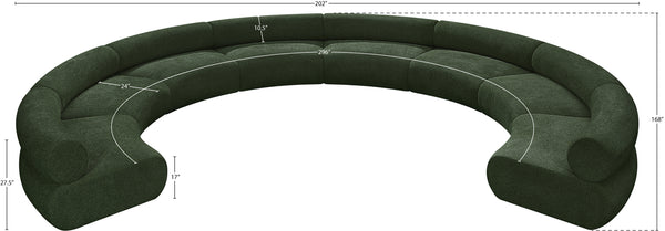 Bale Green Chenille Fabric Modular Sofa 114Green-S8A Meridian Furniture