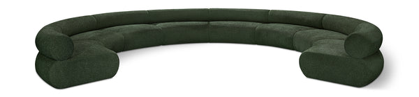 Bale Green Chenille Fabric Modular Sofa 114Green-S8A Meridian Furniture