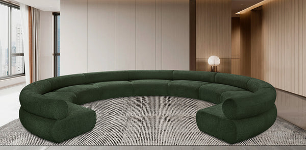 Bale Green Chenille Fabric Modular Sofa 114Green-S9A Meridian Furniture