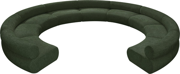Bale Green Chenille Fabric Modular Sofa 114Green-S9A Meridian Furniture