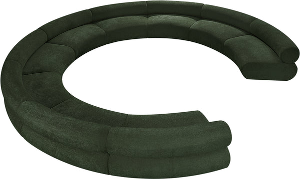 Bale Green Chenille Fabric Modular Sofa 114Green-S9A Meridian Furniture