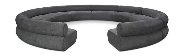 Bale Grey Chenille Fabric Modular Sofa 114Grey-S10A Meridian Furniture
