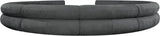 Bale Grey Chenille Fabric Modular Sofa 114Grey-S10A Meridian Furniture