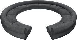 Bale Grey Chenille Fabric Modular Sofa 114Grey-S10A Meridian Furniture