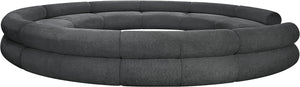 Bale Grey Chenille Fabric Modular Sofa 114Grey-S10A Meridian Furniture