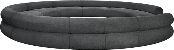 Bale Grey Chenille Fabric Modular Sofa 114Grey-S10A Meridian Furniture