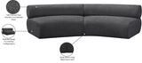 Bale Grey Chenille Fabric Modular Sofa 114Grey-S2A Meridian Furniture