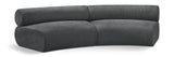 Bale Grey Chenille Fabric Modular Sofa 114Grey-S2A Meridian Furniture