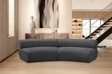 Bale Grey Chenille Fabric Modular Sofa 114Grey-S2A Meridian Furniture