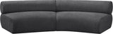 Bale Grey Chenille Fabric Modular Sofa 114Grey-S2A Meridian Furniture