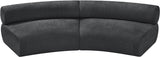 Bale Grey Chenille Fabric Modular Sofa 114Grey-S2A Meridian Furniture