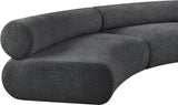 Bale Grey Chenille Fabric Modular Sofa 114Grey-S2A Meridian Furniture