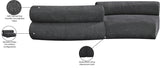 Bale Grey Chenille Fabric Modular Sofa 114Grey-S2B Meridian Furniture