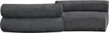 Bale Grey Chenille Fabric Modular Sofa 114Grey-S2B Meridian Furniture