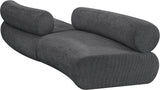 Bale Grey Chenille Fabric Modular Sofa 114Grey-S2B Meridian Furniture