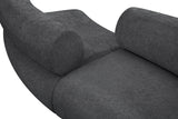 Bale Grey Chenille Fabric Modular Sofa 114Grey-S2B Meridian Furniture