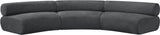 Bale Grey Chenille Fabric Modular Sofa 114Grey-S3A Meridian Furniture