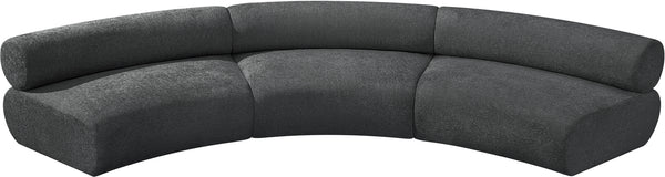 Bale Grey Chenille Fabric Modular Sofa 114Grey-S3A Meridian Furniture