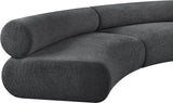 Bale Grey Chenille Fabric Modular Sofa 114Grey-S3A Meridian Furniture