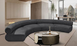 Bale Grey Chenille Fabric Modular Sofa 114Grey-S4A Meridian Furniture