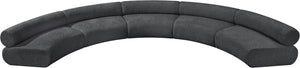 Bale Grey Chenille Fabric Modular Sofa 114Grey-S5A Meridian Furniture