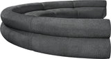 Bale Grey Chenille Fabric Modular Sofa 114Grey-S6A Meridian Furniture