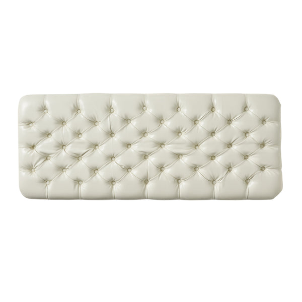 English Elm Christopher Knight Home® - Juliana Storage Ottoman – Elegant Ivory Pu Upholstered Accent With Hidden Storage For Any Room 57741.00IVY