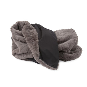 Howard Elliott Throw Luxurious Faux Fur Blanket - Sumptuous Softness For Cozy Living Room & Elegant Decor Gray 100% Polyester 115-1093-howard-elliott