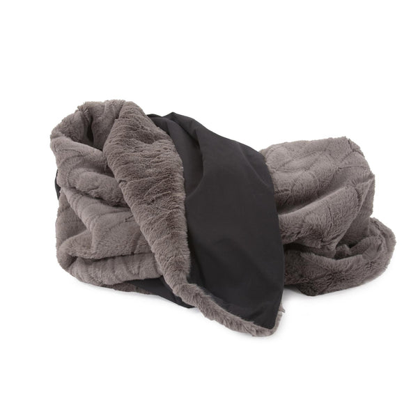 Howard Elliott Throw Luxurious Faux Fur Blanket - Sumptuous Softness For Cozy Living Room & Elegant Decor Gray 100% Polyester 115-1093-howard-elliott