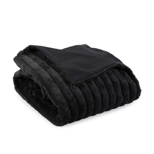 Howard Elliott Throw Luxurious Faux Fur Blanket - Sumptuous Softness For Cozy Living Room & Elegant Decor Black 100% Polyester 115-1343-howard-elliott