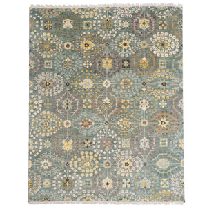 Capel Rugs Kerrington-eisley Exquisite Hand-knotted Wool Area Rug With Sophisticated Transitional Design Robin's Egg, Ivory 100% Wool 1150rs07060906240