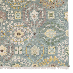 Capel Rugs Kerrington-eisley Exquisite Hand-knotted Wool Area Rug With Sophisticated Transitional Design Robin's Egg, Ivory 100% Wool 1150rs07060906240