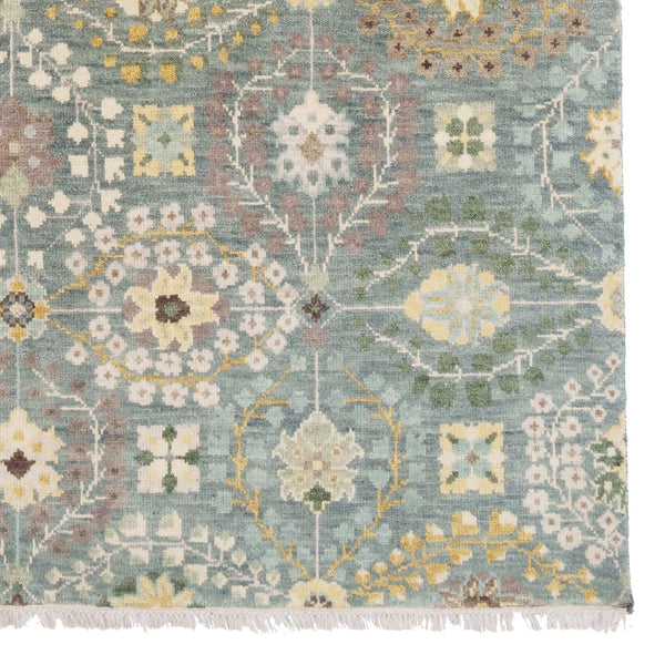 Capel Rugs Kerrington-eisley Exquisite Hand-knotted Wool Area Rug With Sophisticated Transitional Design Robin's Egg, Ivory 100% Wool 1150rs07060906240