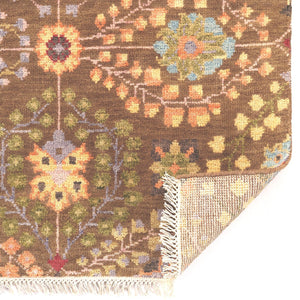 Capel Rugs Kerrington-eisley Exquisite Hand-knotted Wool Area Rug With Sophisticated Transitional Design Olive Multi, Green 100% Wool 1150rs07060906275