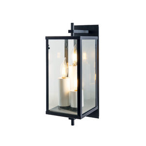 Back Bay 16.75'' High 3-Light Outdoor Sconce - Matte Black 1150-MB-CL Norwell