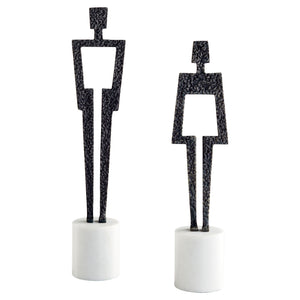 Beatrice Sculpture  Black and White 11501 Cyan Design