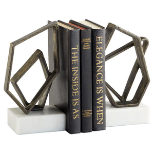 Euclid Bookends Bronze 11508 Cyan Design