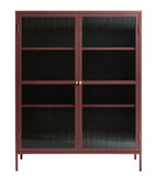 1150UFAWine Red Steel Short Display Cabinet