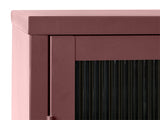 IDEAZ 1150UFAWine Red Steel Short Display Cabinet Red & Golden 1150UFA