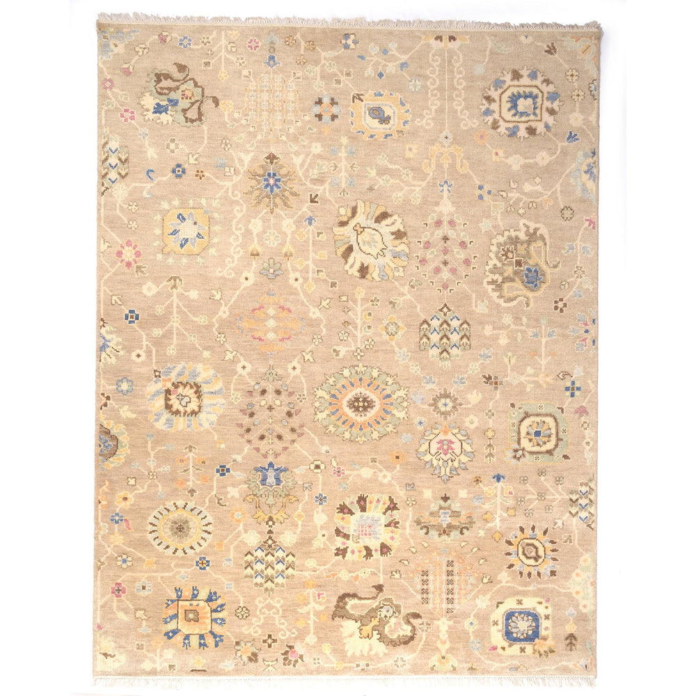 Capel Rugs Kerrington-newbury Elegant Hand-knotted Wool Area Rug For Transitional And Traditional Interiors Natural, Blue 100% Wool 1151rs05060806650