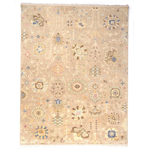 Capel Rugs Kerrington-newbury Elegant Hand-knotted Wool Area Rug For Transitional And Traditional Interiors Natural, Blue 100% Wool 1151rs05060806650