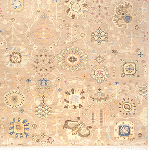 Capel Rugs Kerrington-newbury Elegant Hand-knotted Wool Area Rug For Transitional And Traditional Interiors Natural, Blue 100% Wool 1151rs05060806650