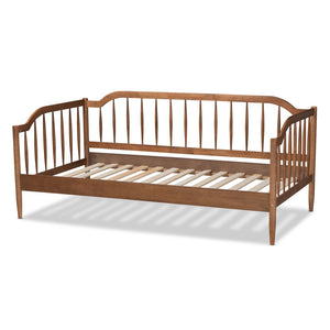 Baxton Studio Baxton Studio Twin Size Daybed in Walnut Brown - Mid-Century Modern Design for Versatile Spaces MG0073-1-Walnut-Daybed