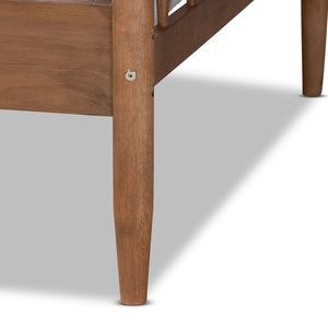 Baxton Studio Baxton Studio Twin Size Daybed in Walnut Brown - Mid-Century Modern Design for Versatile Spaces MG0073-1-Walnut-Daybed