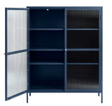 IDEAZ 1151UFABlue Steel Short Display Cabinet Blue & Golden 1151UFA